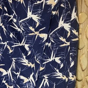 Rachel Roy size 0 blue asymmetrical wrap skirt
